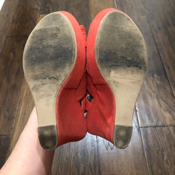 Coral Charlotte Russe wedge - Picture 4 of 4